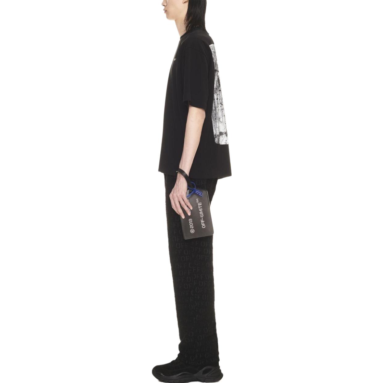 OFF-WHITE SS23 Graphic Print Stretch Cotton T-Shirt Black () OMAA120F23JER0051001 圖 5