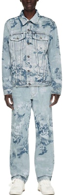オフホワイト SS23 ペインティングプリント デニムジャケット ライトブルー メンズウェア OMYE077S23DEN0024000 Lookbook オフホワイト SS23 ペインティングプリント デニムジャケット ライトブルー メンズウェア OMYE077S23DEN0024000