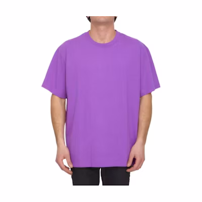 OFF-WHITE SS23 Purple Crewneck Regular Fit T-Shirt . OMAA038S23JER0013636