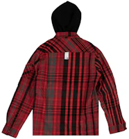Lookbook OFF-WHITE 2023春夏紅色條紋多口袋連帽夾克 - 男士休閒版型 OMGA061E19E230022010