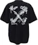 Lookbook OFF-WHITE SS24 黑色圖案印花短袖合身男裝T恤 OMAA161S24JER0021006