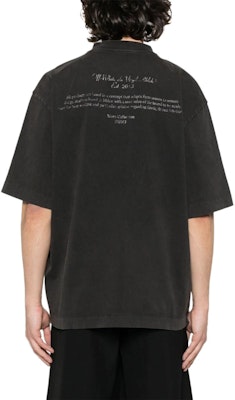 Camiseta Negra OFF-WHITE SS24 Logo Pintura al Óleo Corte Relajado. OMAA120S24JER0061001 Shop Camiseta Negra OFF-WHITE SS24 Logo Pintura al Óleo Corte Relajado. OMAA120S24JER0061001