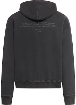 OFF-WHITE SS24 人像印花連帽黑色套頭衫毛衣。 OMBB085S24FLE0091001 Lookbook OFF-WHITE SS24 人像印花連帽黑色套頭衫毛衣。 OMBB085S24FLE0091001