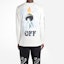 Shop OFF-WHITE 自由女神純棉白色圓領長袖上衣 OMAB001E181850150210