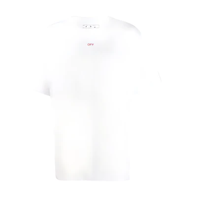 OFF-WHITE Stencil Arrows Short Sleeve T-Shirt White () OMAA038E20JER0030125