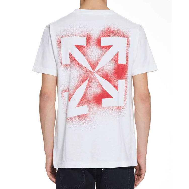 Purchase OFF-WHITE Stencil Arrows 短袖T恤 白色 OMAA038E20JER0030125
