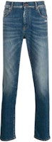 Off-White Stonewash Skinny Fit Denim Jeans Medium Blue/White Off-White Stonewash Skinny Fit Denim Jeans Medium Blue/White