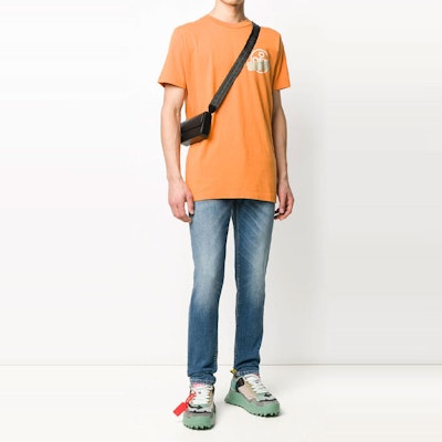 Off-White Stonewash Skinny Fit Denim Jeans Medium Blue/White Order Off-White Stonewash Skinny Fit Denim Jeans Medium Blue/White