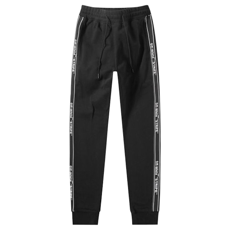 Off-White Stripe Sweatpants Black/White