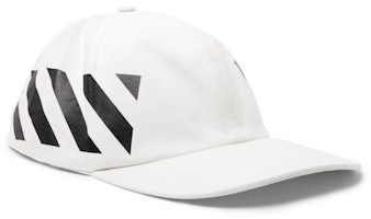 Off-White Striped Diag Baseball Hat White/Black Off-White Striped Diag Baseball Hat White/Black