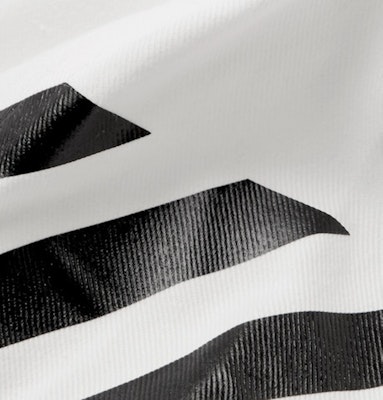 Off-White Striped Diag Baseball Hat White/Black Lookbook Off-White Striped Diag Baseball Hat White/Black