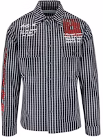 Off-White Striped Monalisa Shirt Black/White Off-White Striped Monalisa Shirt Black/White