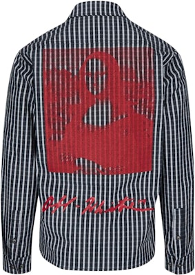 Off-White Striped Monalisa Shirt Black/White Order Off-White Striped Monalisa Shirt Black/White