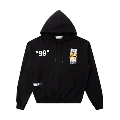 Off-White Summer Graphic Print Hoodie Black/Multicolor