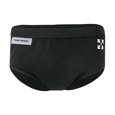 Off-White Swim Briefs Black/White