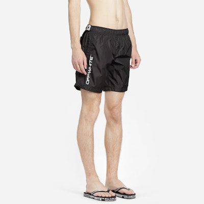Off-White Swim Shorts (SS20) Black/White Purchase Off-White Swim Shorts (SS20) Black/White