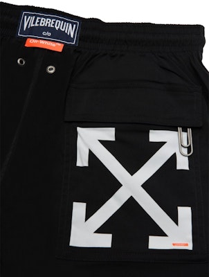 Off-White Swim Shorts Black/White Lookbook Off-White Swim Shorts Black/White