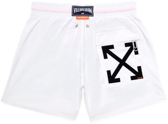 Off-White Swim Shorts White/Black Order Off-White Swim Shorts White/Black