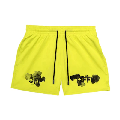 Off-White Swim Shorts Yellow/Black