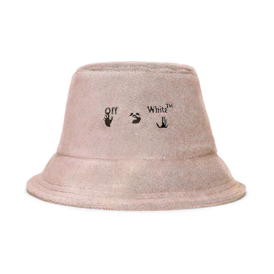 OFF-WHITE Swimming Man Towel Bucket Hat Nude/Black