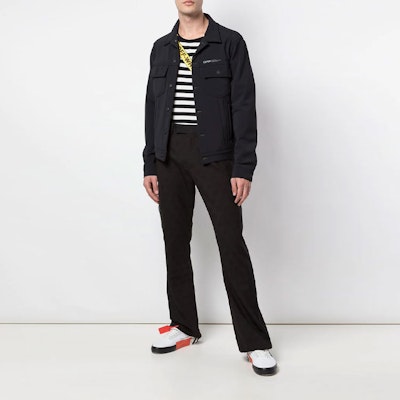 오프화이트 테일러드 팬츠 (블랙) OMCA114R20G400011000 Order 오프화이트 테일러드 팬츠 (블랙) OMCA114R20G400011000