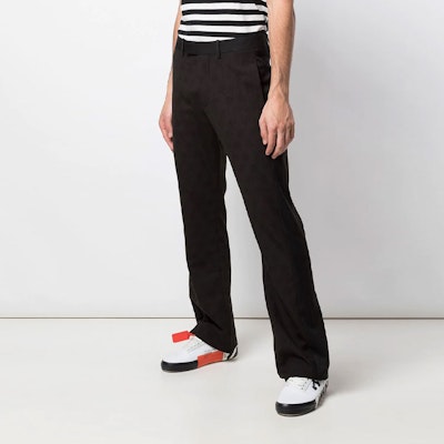 오프화이트 테일러드 팬츠 (블랙) OMCA114R20G400011000 Shop 오프화이트 테일러드 팬츠 (블랙) OMCA114R20G400011000