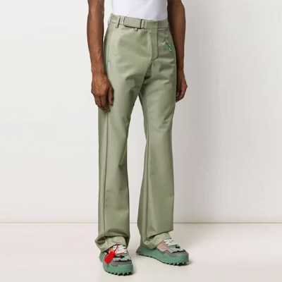 Seluar Slim Fit Off-White Hijau Zaitun OMCA125S20H770204600 Order Seluar Slim Fit Off-White Hijau Zaitun OMCA125S20H770204600