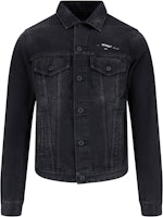 Off-White Tape Arrows Denim Jacket Black/Beige Off-White Tape Arrows Denim Jacket Black/Beige