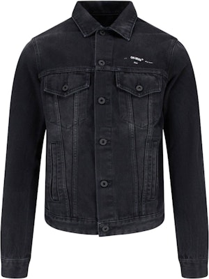Off-White Tape Arrows Denim Jacket Black/Beige Buy Off-White Tape Arrows Denim Jacket Black/Beige