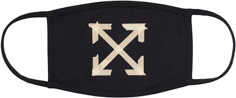 Off-White Tape Arrows Face Mask Black/Beige Off-White Tape Arrows Face Mask Black/Beige
