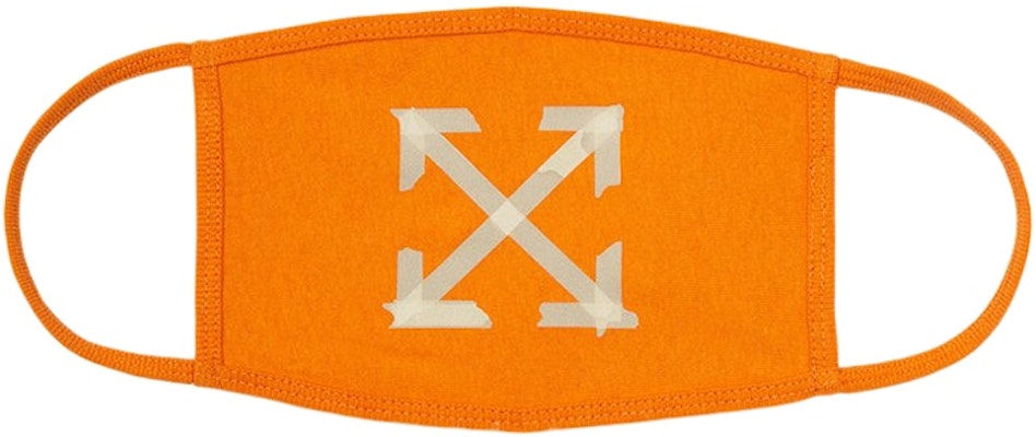 Off-White Tape Arrows Face Mask Orange/Beige Buy Off-White Tape Arrows Face Mask Orange/Beige