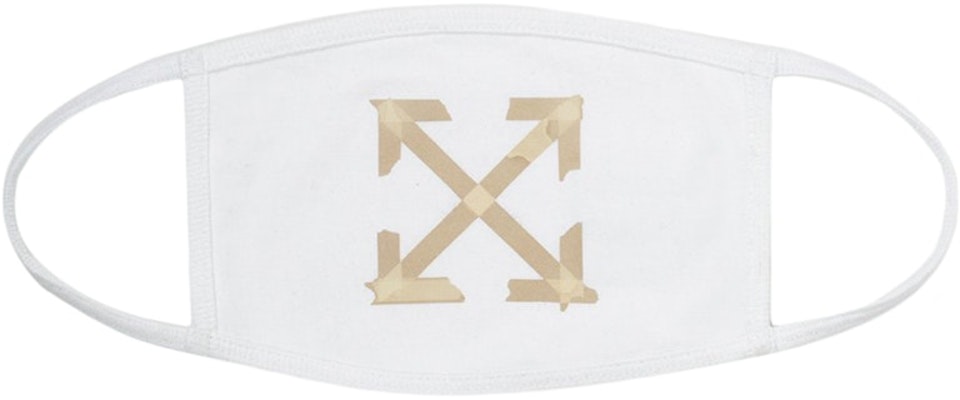 Off-White Tape Arrows Face Mask White/Beige Buy Off-White Tape Arrows Face Mask White/Beige