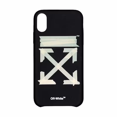 Off-White Tape Arrows iPhone XS Case Black/Beige