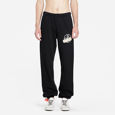 Off-White Tape Arrows Long Sweatpants Black/Beige Lookbook Off-White Tape Arrows Long Sweatpants Black/Beige