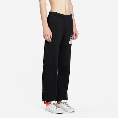 Off-White Tape Arrows Long Sweatpants Black/Beige Purchase Off-White Tape Arrows Long Sweatpants Black/Beige
