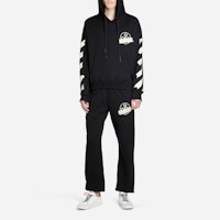 오프화이트 테이프 애로우 롱 스웨트팬츠 블랙/베이지 OMCH020R20E300021048 Sizing 오프화이트 테이프 애로우 롱 스웨트팬츠 블랙/베이지 OMCH020R20E300021048