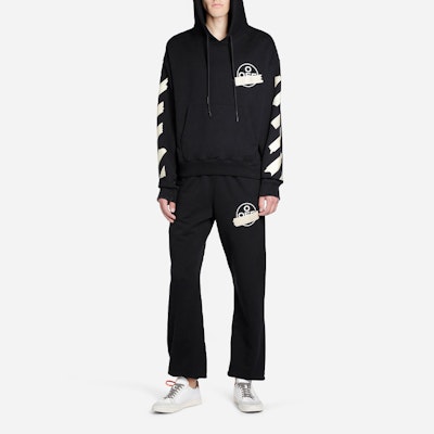 Off-White Tape Arrows Long Sweatpants Black/Beige Sizing Off-White Tape Arrows Long Sweatpants Black/Beige