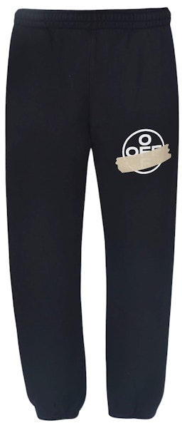 off-white-tape-arrows-short-sweatpants-black-beige