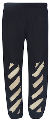 Off-White Tape Arrows Short Sweatpants Black/Beige Order Off-White Tape Arrows Short Sweatpants Black/Beige