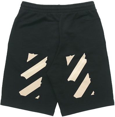 Off-White Tape Arrows Sweatshort Black/Beige Order Off-White Tape Arrows Sweatshort Black/Beige