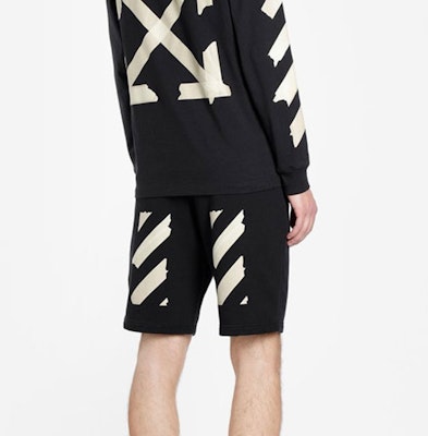 Off-White Tape Arrows Sweatshort Black/Beige Details for Off-White Tape Arrows Sweatshort Black/Beige