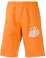 Off-White Tape Arrows Sweatshort Orange/Beige Off-White Tape Arrows Sweatshort Orange/Beige