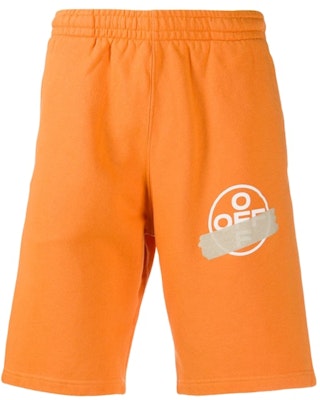 Off-White Tape Arrows Sweatshort Orange/Beige Buy Off-White Tape Arrows Sweatshort Orange/Beige