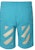 Off-White Tape Arrows Sweatshort Petrol Blue/Beige