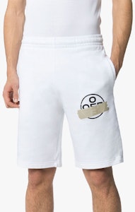 米白色Off-White箭頭貼紙休閒短褲 Lookbook 米白色Off-White箭頭貼紙休閒短褲