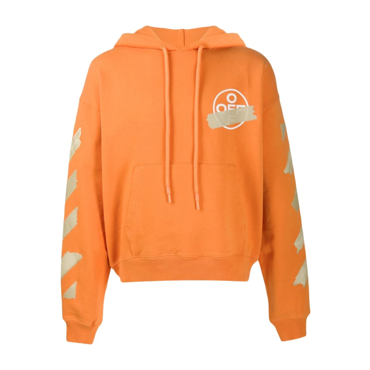 Buy Off-White Tape Diag Arrows Hoodie Orange/Beige Novelship