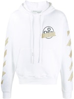 Off-White Tape Diag Arrows Hoodie White/Beige Off-White Tape Diag Arrows Hoodie White/Beige