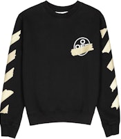 Off-White Tape Diag Arrows Sweatshirt Black/Beige Off-White Tape Diag Arrows Sweatshirt Black/Beige