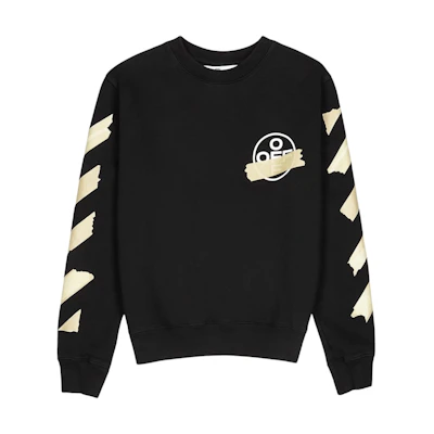 Off-White Tape Diag Arrows Sweatshirt Black/Beige