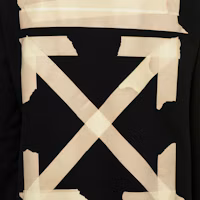 Order 黑/米色Off-White Tape對角箭頭長袖運動衫